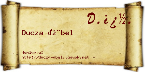 Ducza Ábel névjegykártya